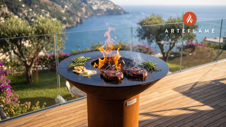 Grilled Steak cooking on an Arteflame grill