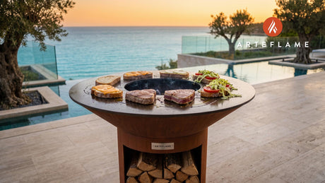 Grilled Tuna Melt cooking on an Arteflame grill