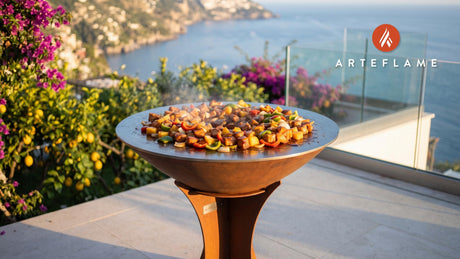 Sweet & Sour Pork cooking on an Arteflame grill