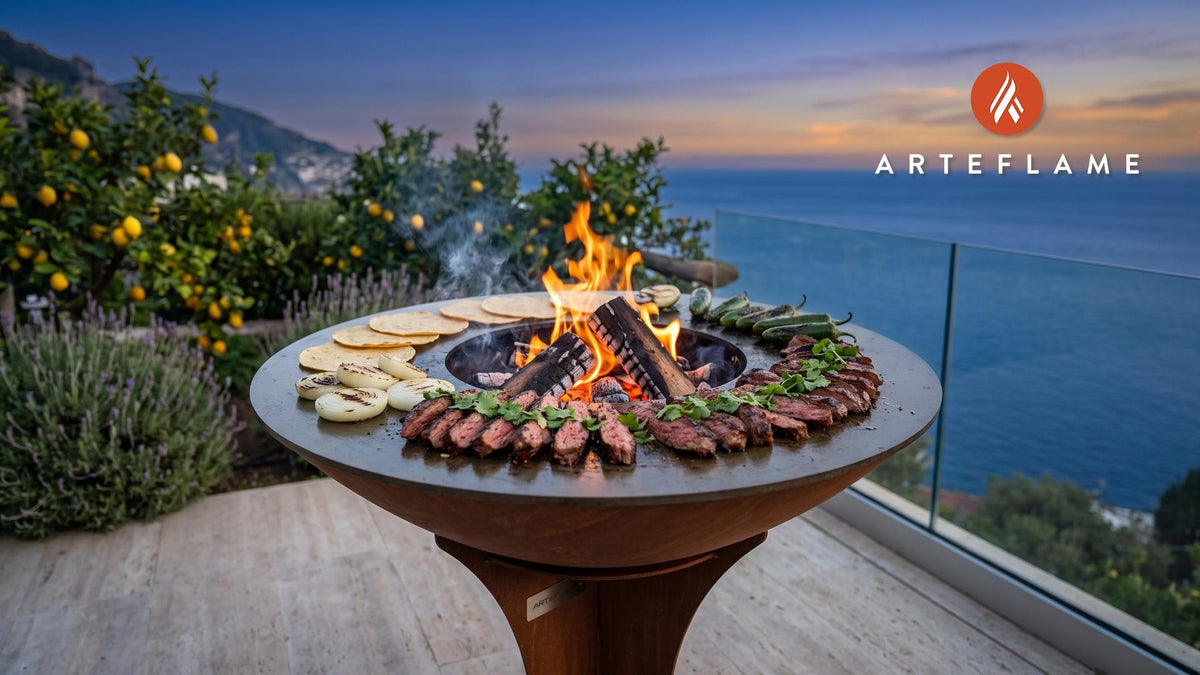 Grilled Tacos cooking on an Arteflame grill