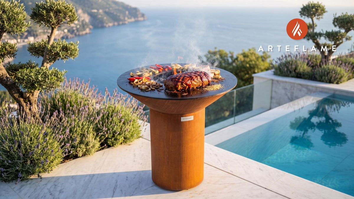 Grilled Meatloaf cooking on an Arteflame grill