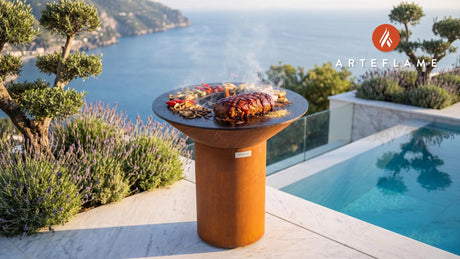 Grilled Meatloaf cooking on an Arteflame grill