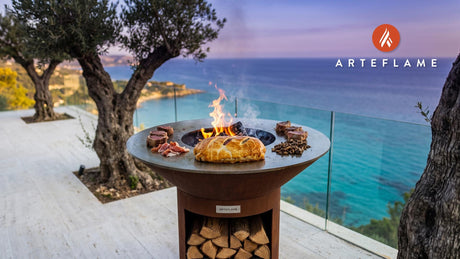 Fillet Wellington cooking on an Arteflame grill