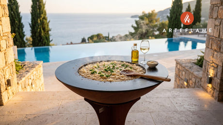 Parmesan Risotto cooking on an Arteflame grill