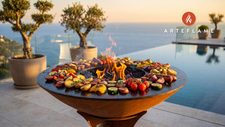 Easy BBQ Family Dinners cooking on an Arteflame grill