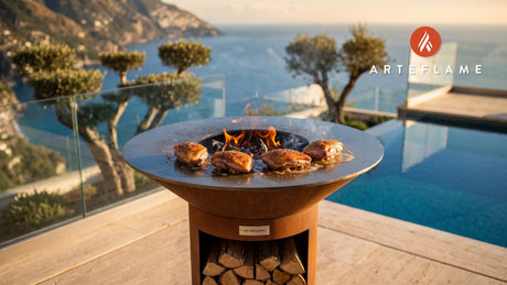 Grilled Duck Breast (British Spiced) cooking on an Arteflame grill