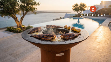Wood-Fired Blackened Catfish (Alabama Style) cooking on an Arteflame grill