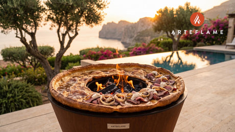 Yorkshire Pudding Wraps cooking on an Arteflame grill