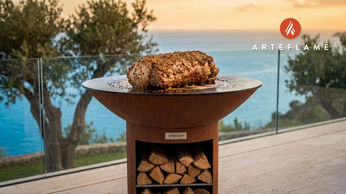 Grilled Pork Loin cooking on an Arteflame grill