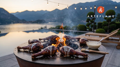 Smoked Turkey Legs (Alabama Style) cooking on an Arteflame grill