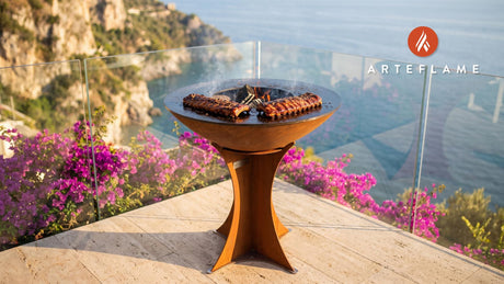 Balsamic Glazed Pork Ribs (Italian Style) cooking on an Arteflame grill
