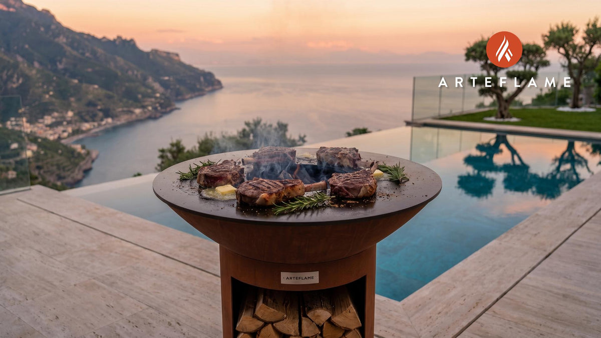 Juicy Grilled Elk Chops (Alaska Style) cooking on an Arteflame grill