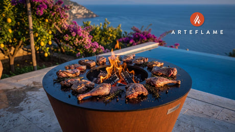 Grilled Tundra Hare (Alaska Campfire Style) cooking on an Arteflame grill