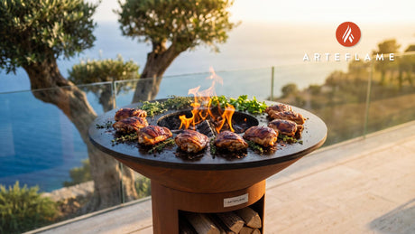 Juicy Chicken Thighs cooking on an Arteflame grill