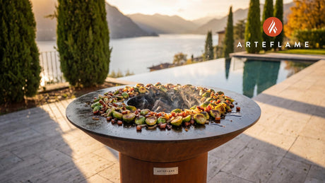 Caramelized Brussels Sprouts (Dutch Style) cooking on an Arteflame grill