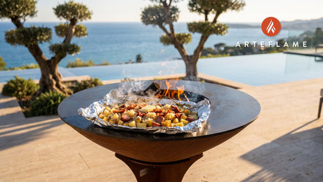 Smoked Zuurkool Grill Packet (Dutch Style) cooking on an Arteflame grill