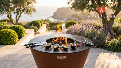 Grilled Avocados cooking on an Arteflame grill