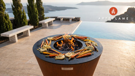Grilled Carrots & Fennel cooking on an Arteflame grill