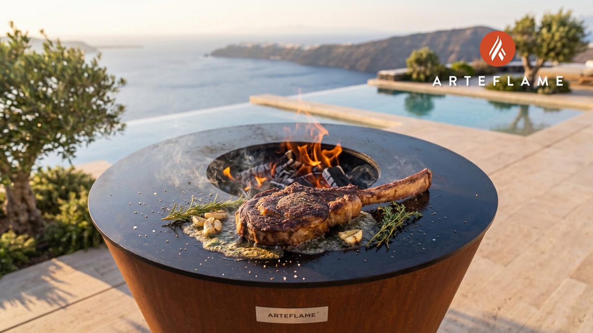Cowboy Steak cooking on an Arteflame grill