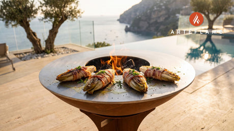 Grilled Belgian Chicory cooking on an Arteflame grill