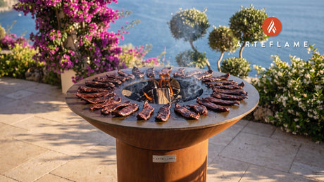 Smoked Venison Jerky (Colorado Style) cooking on an Arteflame grill