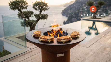 Grilled Ham & Smoked Gouda Panini (Belgian Style) cooking on an Arteflame grill