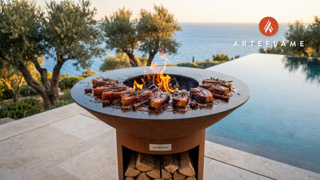 Winter Spiced Pork Belly (Belgian Style) cooking on an Arteflame grill