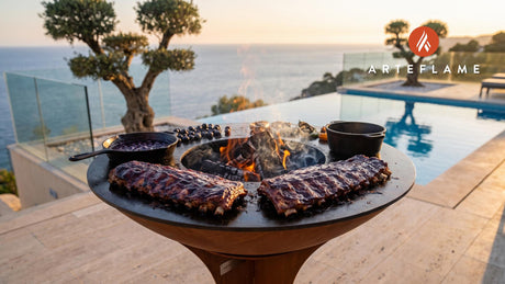Grilled Ribs cooking on an Arteflame grill