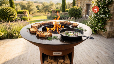 Charred Sourdough & Herring Butter (Swedish) cooking on an Arteflame grill