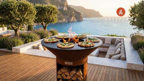 Crispy Grilled Bread (Swedish Herb Style) cooking on an Arteflame grill
