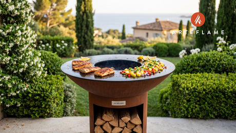 Grilled Mahi Mahi & Pineapple Salsa (Delaware Style) cooking on an Arteflame grill