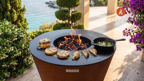 Grilled Turnips cooking on an Arteflame grill