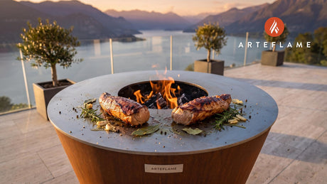 Grilled Pork Tenderloin cooking on an Arteflame grill