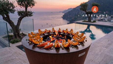 Grilled Pumpkin & Hazelnuts (Finnish Style) cooking on an Arteflame grill