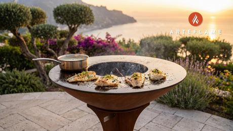 Grilled Haddock Fillets (Finnish Style) cooking on an Arteflame grill