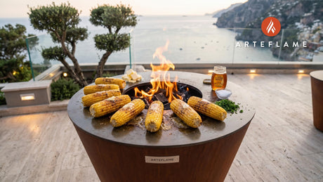 Grilled Corn cooking on an Arteflame grill