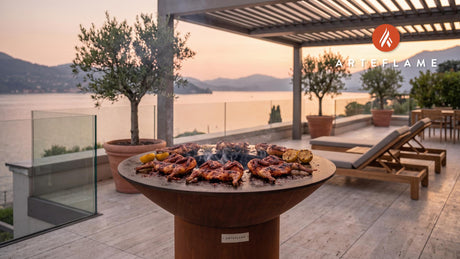 Grilled Quail with Piri Piri Sauce (Portuguese Style) cooking on an Arteflame grill