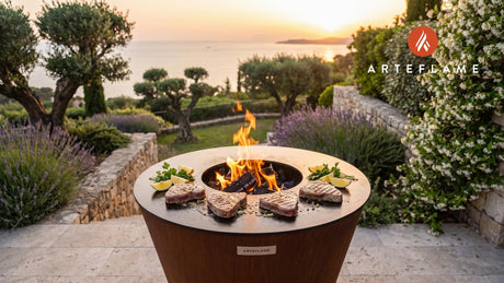 Grilled Tuna Steak cooking on an Arteflame grill
