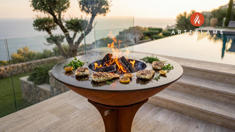 Char Grilled Grouper (Florida Apalachicola Style) cooking on an Arteflame grill