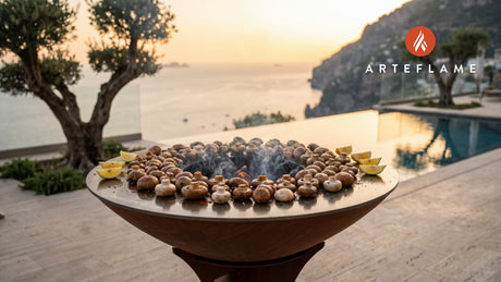 Grilled Mushrooms cooking on an Arteflame grill