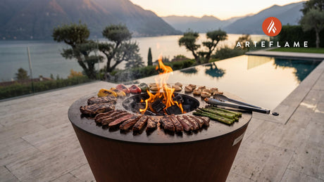 Coca-Cola Marinated Flank Steak (Georgia Style) cooking on an Arteflame grill