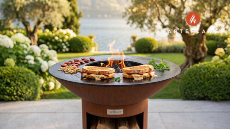 Chourico Grilled Cheese (Portuguese Style) cooking on an Arteflame grill