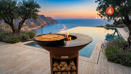 Cast Iron Skillet Cornbread (Georgia Style) cooking on an Arteflame grill
