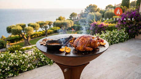 Smoked Turkey Breast & Peach Glaze (Georgia Style) cooking on an Arteflame grill
