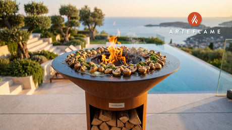 Grilled Mushrooms cooking on an Arteflame grill