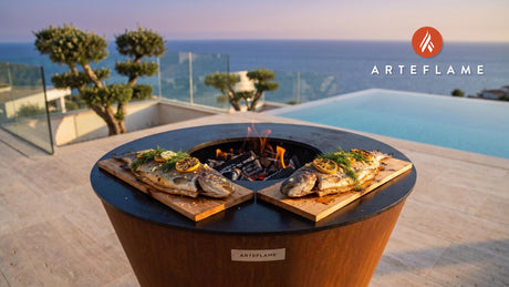 Rainbow Trout cooking on an Arteflame grill