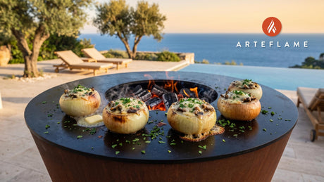 Stuffed Grilled Onions cooking on an Arteflame grill