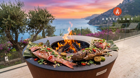 Grilled Fish cooking on an Arteflame grill