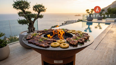 Mixed Grill cooking on an Arteflame grill