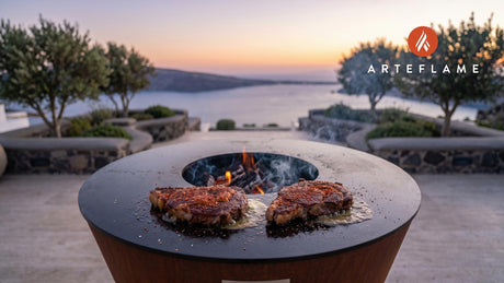 Juicy Grilled Steak (Hawaiian Togarashi) cooking on an Arteflame grill